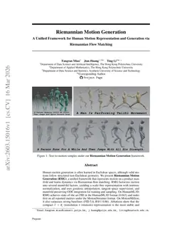 Riemannian Motion Generation: A Unified Framework for Human Motion Representation and Generation via Riemannian Flow Matching