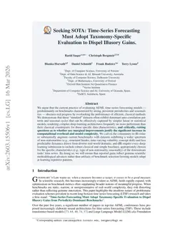 Seeking SOTA: Time-Series Forecasting Must Adopt Taxonomy-Specific Evaluation to Dispel Illusory Gains