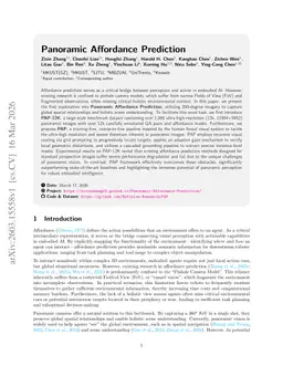 Panoramic Affordance Prediction