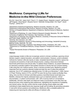 MedArena: Comparing LLMs for Medicine-in-the-Wild Clinician Preferences