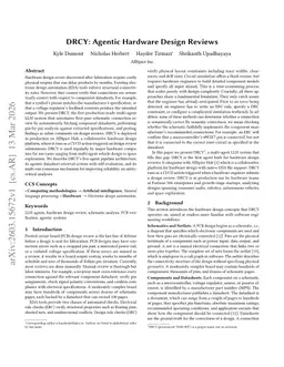 DRCY: Agentic Hardware Design Reviews