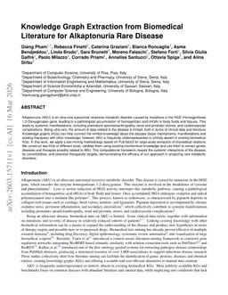 Knowledge Graph Extraction from Biomedical Literature for Alkaptonuria Rare Disease