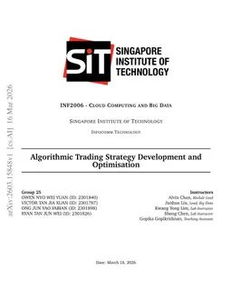 Algorithmic Trading Strategy Development and Optimisation