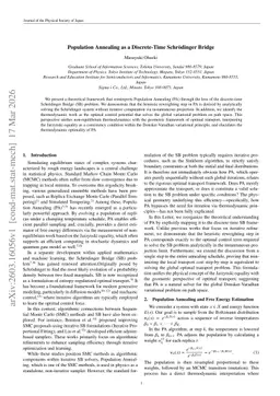 Population Annealing as a Discrete-Time Schrödinger Bridge