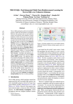 TRUST-SQL: Tool-Integrated Multi-Turn Reinforcement Learning for Text-to-SQL over Unknown Schemas