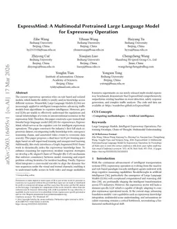 ExpressMind: A Multimodal Pretrained Large Language Model for Expressway Operation