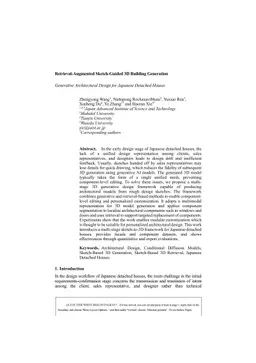 Retrieval-Augmented Sketch-Guided 3D Building Generation