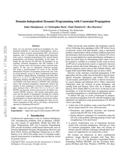 Domain-Independent Dynamic Programming with Constraint Propagation