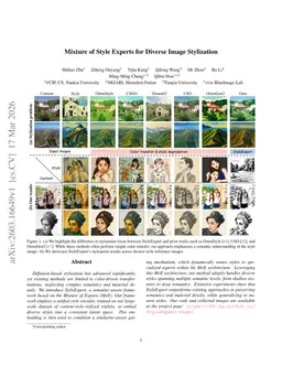 Mixture of Style Experts for Diverse Image Stylization