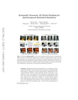 Kinema4D: Kinematic 4D World Modeling for Spatiotemporal Embodied Simulation