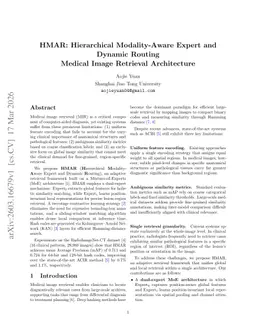 HMAR: Hierarchical Modality-Aware Expert and Dynamic Routing Medical Image Retrieval Architecture