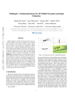 WildDepth: A Multimodal Dataset for 3D Wildlife Perception and Depth Estimation