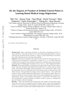 On the Degrees of Freedom of Gridded Control Points in Learning-Based Medical Image Registration