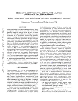 Pixel-level Counterfactual Contrastive Learning for Medical Image Segmentation