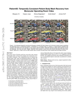 Patient4D: Temporally Consistent Patient Body Mesh Recovery from Monocular Operating Room Video