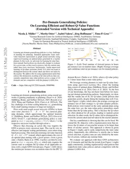 Per-Domain Generalizing Policies: On Learning Efficient and Robust Q-Value Functions (Extended Version with Technical Appendix)