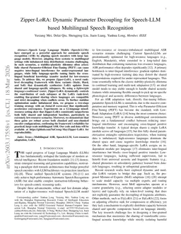 Zipper-LoRA: Dynamic Parameter Decoupling for Speech-LLM based Multilingual Speech Recognition