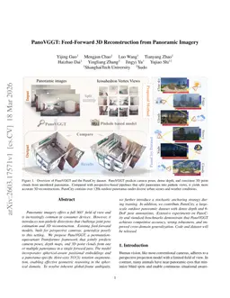 PanoVGGT: Feed-Forward 3D Reconstruction from Panoramic Imagery