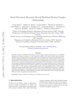 Facial Movement Dynamics Reveal Workload During Complex Multitasking
