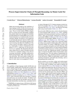 Process Supervision for Chain-of-Thought Reasoning via Monte Carlo Net Information Gain