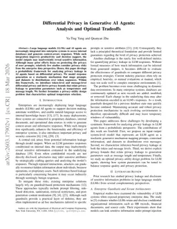 Differential Privacy in Generative AI Agents: Analysis and Optimal Tradeoffs