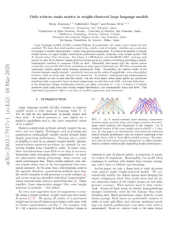 Only relative ranks matter in weight-clustered large language models