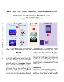 LaDe: Unified Multi-Layered Graphic Media Generation and Decomposition