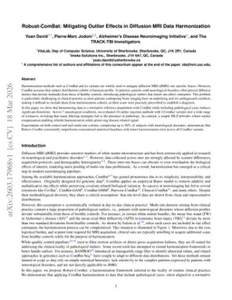 Robust-ComBat: Mitigating Outlier Effects in Diffusion MRI Data Harmonization