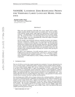 NANOZK: Layerwise Zero-Knowledge Proofs for Verifiable Large Language Model Inference