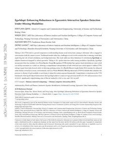 EgoAdapt: Enhancing Robustness in Egocentric Interactive Speaker Detection Under Missing Modalities