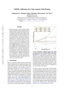 AIMER: Calibration-Free Task-Agnostic MoE Pruning