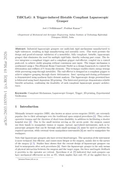 TiBCLaG: A Trigger-induced Bistable Compliant Laparoscopic Grasper