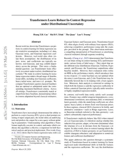 Transformers Learn Robust In-Context Regression under Distributional Uncertainty