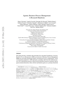 Agentic Business Process Management: A Research Manifesto