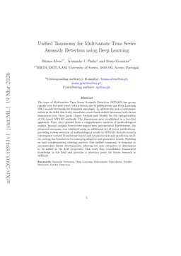 Unified Taxonomy for Multivariate Time Series Anomaly Detection using Deep Learning