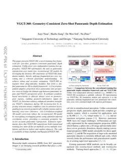 VGGT-360: Geometry-Consistent Zero-Shot Panoramic Depth Estimation