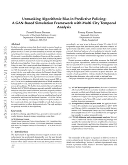 Unmasking Algorithmic Bias in Predictive Policing: A GAN-Based Simulation Framework with Multi-City Temporal Analysis