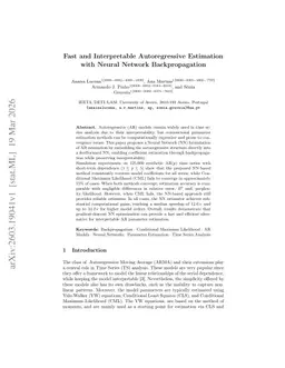 Fast and Interpretable Autoregressive Estimation with Neural Network Backpropagation