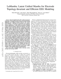 LuMamba: Latent Unified Mamba for Electrode Topology-Invariant and Efficient EEG Modeling