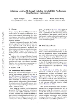 Enhancing Legal LLMs through Metadata-Enriched RAG Pipelines and Direct Preference Optimization