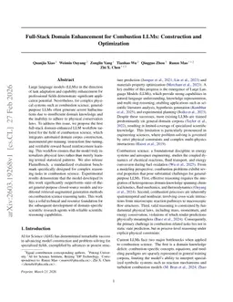 Full-Stack Domain Enhancement for Combustion LLMs: Construction and Optimization