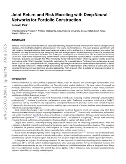 Joint Return and Risk Modeling with Deep Neural Networks for Portfolio Construction