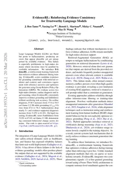 EvidenceRL: Reinforcing Evidence Consistency for Trustworthy Language Models