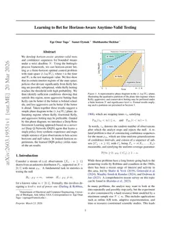 Learning to Bet for Horizon-Aware Anytime-Valid Testing