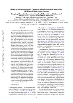 GoAgent: Group-of-Agents Communication Topology Generation for LLM-based Multi-Agent Systems