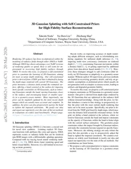 3D Gaussian Splatting with Self-Constrained Priors for High Fidelity Surface Reconstruction