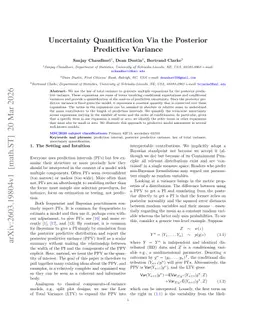 Uncertainty Quantification Via the Posterior Predictive Variance