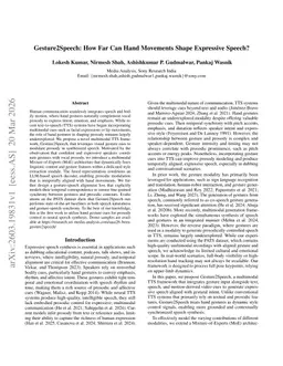 Gesture2Speech: How Far Can Hand Movements Shape Expressive Speech?