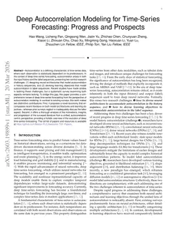 Deep Autocorrelation Modeling for Time-Series Forecasting: Progress and Prospects