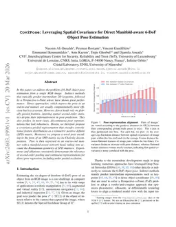 Cov2Pose: Leveraging Spatial Covariance for Direct Manifold-aware 6-DoF Object Pose Estimation